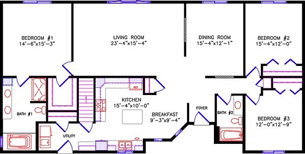 Alternate Floor Plan: 1617 Cambridge
