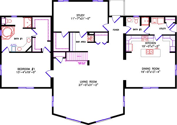 Alternate Floor Plan: 2030 Lakewood