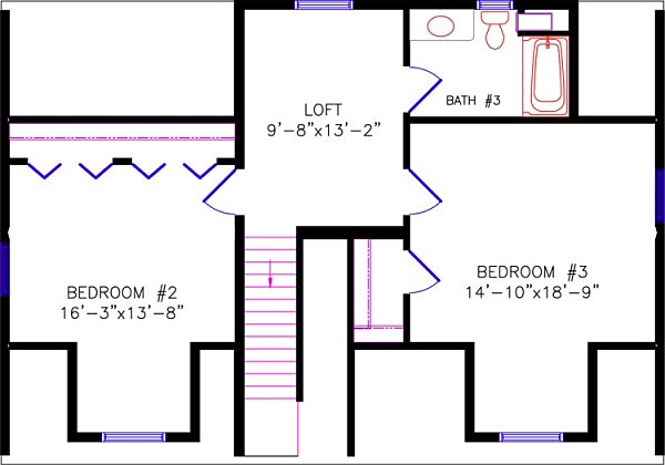 Floor Plan: 3550 Telmark Upper Level