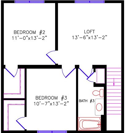 Floor Plan: 3850 Thomasville Upper Level