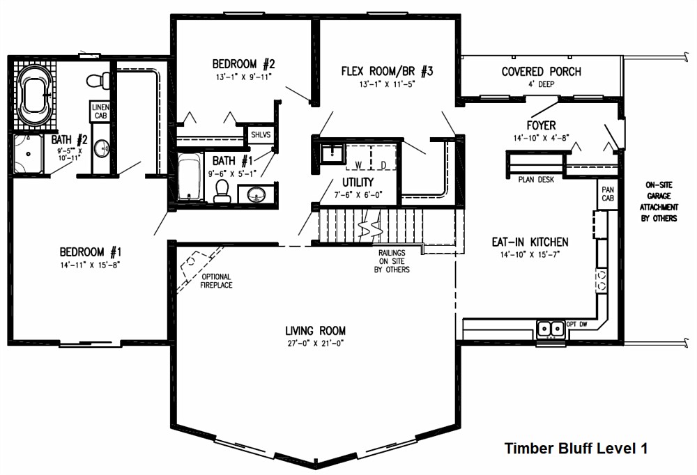 Floor Plan: Timber Bluff